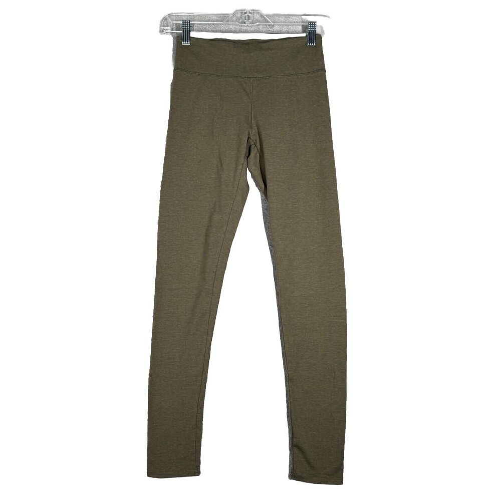 Aerie Leggings Women Small Olive Green Chill Play Move Casual Workout Athleisure
